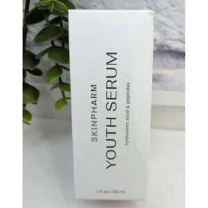 NEW IN BOX!🥰SkinPharm Youth Serum Hyaluronic Acid Peptides 1oz/30ml Made USA